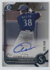2022 Bowman Chrome Prospect Refractor 258/499 Charlie Welch #CPA-CW Auto 0xh3