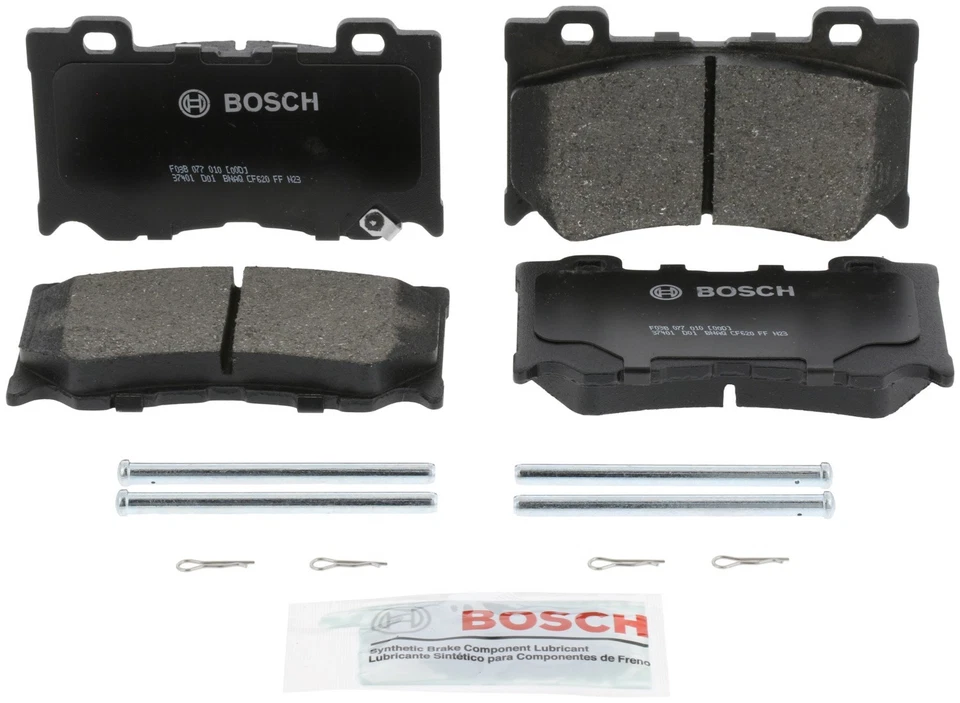 Kit de pastillas de freno y rotor de cerámica Bosch QuietCast para Infiniti Q50 Q60 2014-2024 Foto 2 de 4