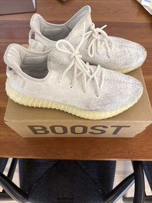 adidas Yeezy Boost 350 V2 Men's Sneakers Cream White, Triple White, Size US 11