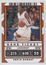 2020 Panini Contenders Draft Picks Variation Game Ticket Red Kevin Durant #5 0a4