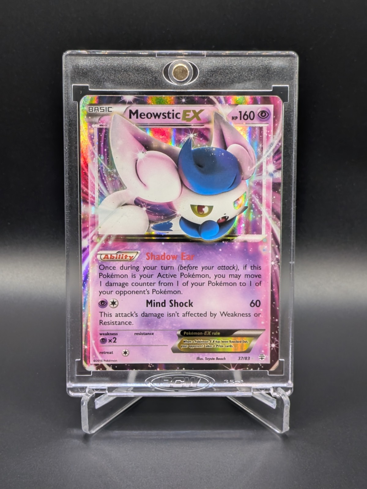 POKEMON Meowstic EX 37/83 Generations Holo MP+/LP