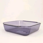 VTG pyrex 8x8x2 Amethyst Purple Glass Baking Dish 2 Qt 222-R USA No Lid