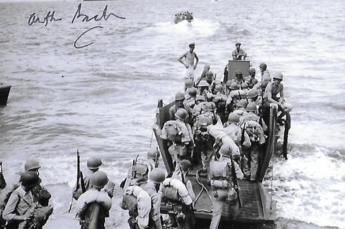 Art Grabiner auto/signed 4x6 photo Battle of Okinawa Navy WW II Rare COA LOOK! - 第 1/1 張圖片