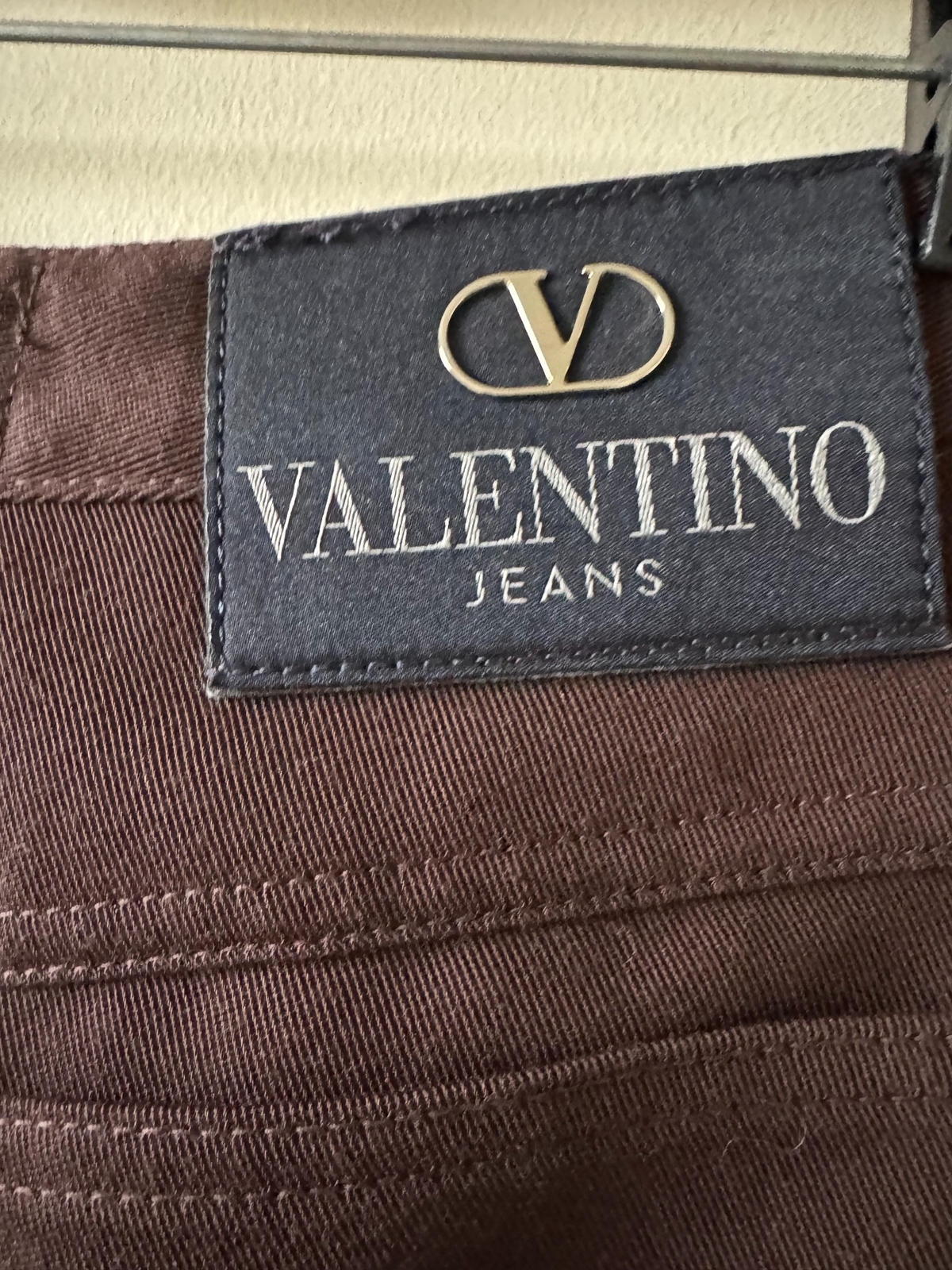 Valentino Jeans Chocolate Brown Pants SZ 30 Made in Italy EUC thumbnail 5