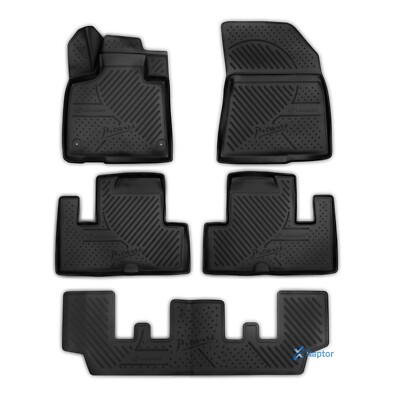 Gummifußmatten Gummimatten 3D Passend Für Citroen C4 Grand Picasso Ab 2014 5 Tlg