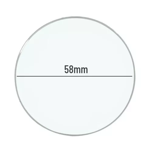 58mm Diameter Replacement Flat Cover Lid for Dial Caliper Test Indicator