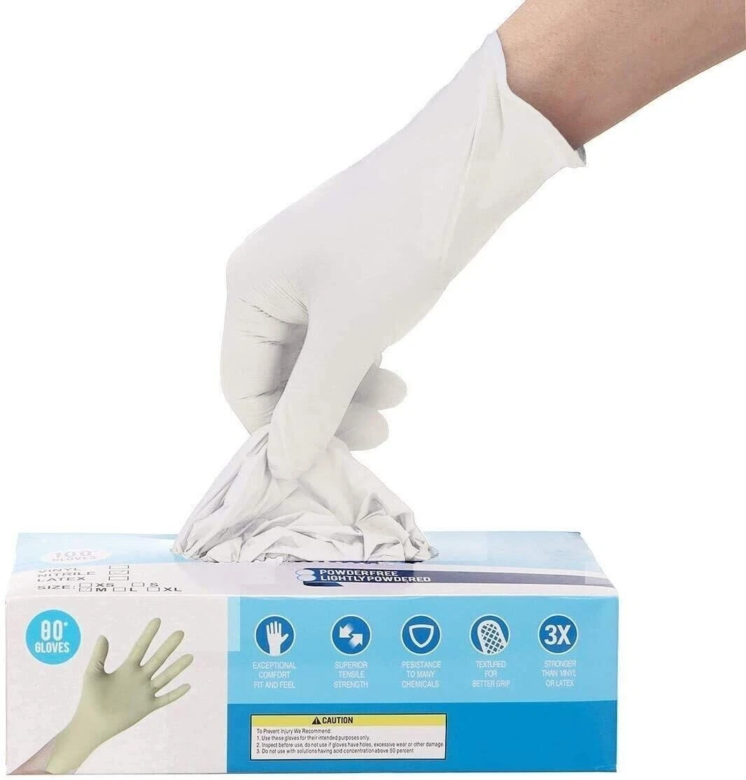 Multipurpose Latex Disposable Hand Gloves hand Protector Medium Set of 25  Pairs