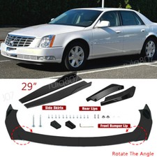 For Cadillac Dts Abs Front Bumper Lip Side Skirt Rear Bumper Lip Painted Black For Cadillac Dts Abs Front Bumper Lip Side Skirt Rear Bumper Lip Painted Black