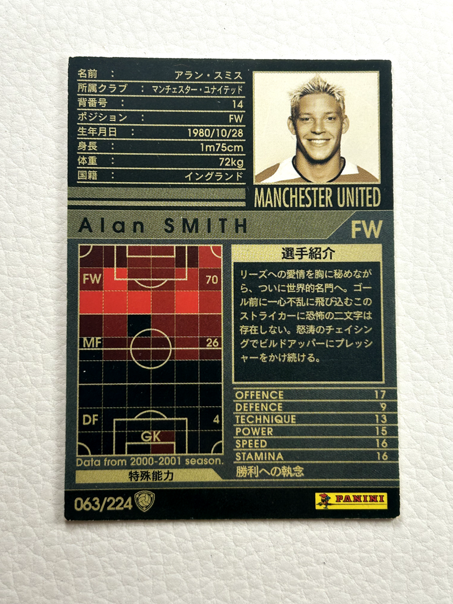 Alan Smith Panini WCCF 2006-2007 Manchester United Japanese SEGA