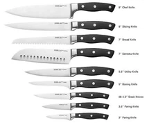 CHICAGO CUTLERY Insignia Series Kitchen Knives, High-Carbon Stainless-Steel, NEW