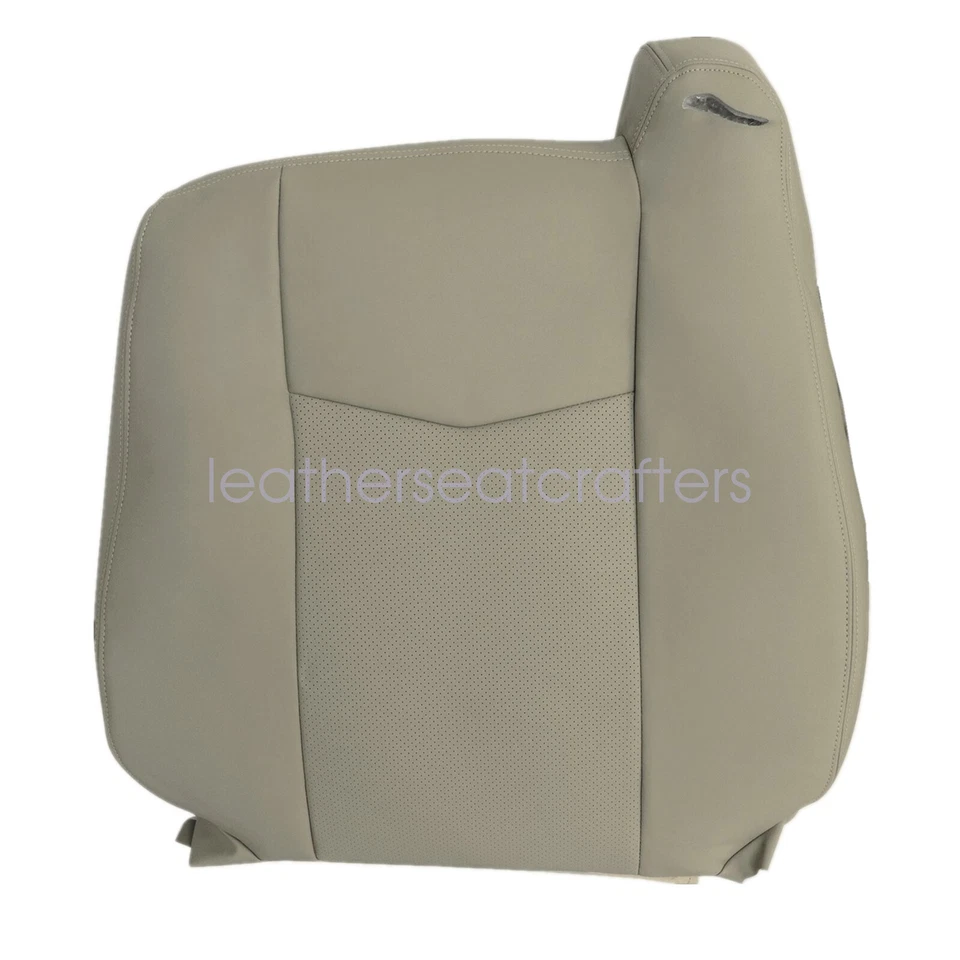 Driver & Passenger Side Leather Seat Cover Tan Perf For 2004-2009 Cadillac SRX Foto 4 de 4