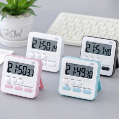With Flashing Light Timer Cooking Kitchen Sport Study Alarm Clock Big Dig^^i