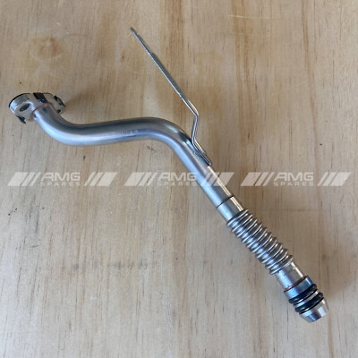 Genuine Mercedes OEM M177 turbo oil line Drain right return AMG 