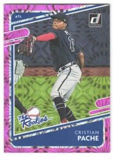 2021 Donruss Cristian Pache #TR4 The Rookies Pink Fireworks