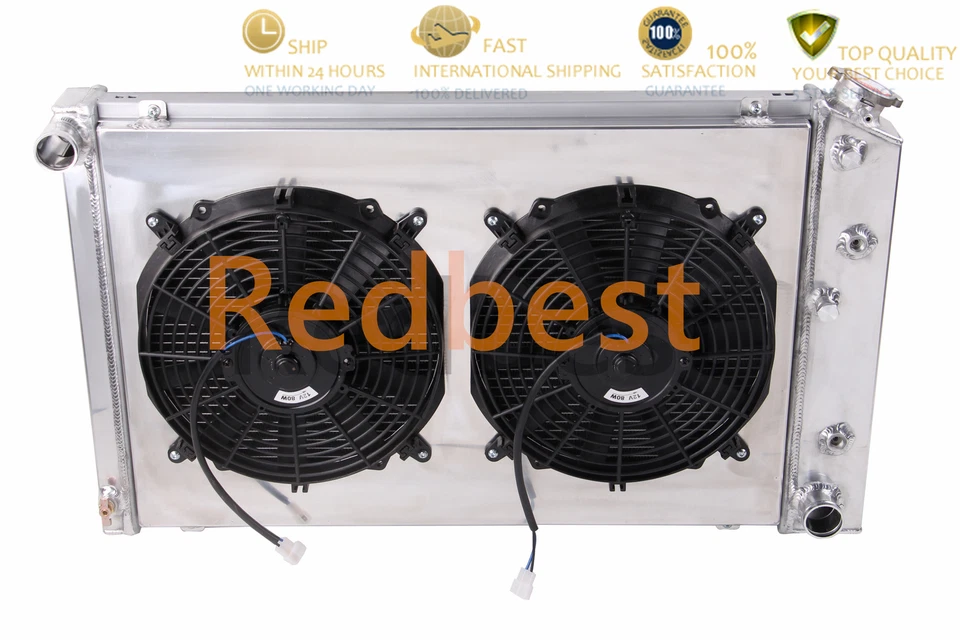 Ventilador de cubierta de radiador de aluminio de 3 filas para furgoneta 72-74 GMC G15/G1500 G25/G2500 G35/G3500 L6 Foto 3 de 4