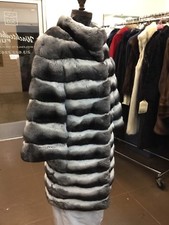 Natural Empress Chinchilla Top Quality 7/8 Coat Saks Casiani Designer Brand New