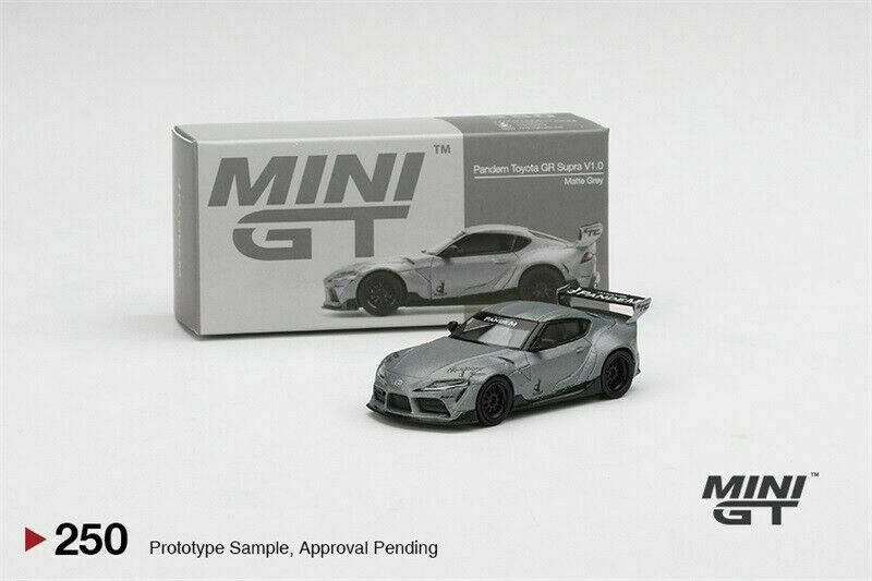 ミニカー MINI GT Pandem Toyota GR Supra V1.0 MINI GT 1:64 Pandem GR Supra V1.0 Matte Grey RHD Car in box