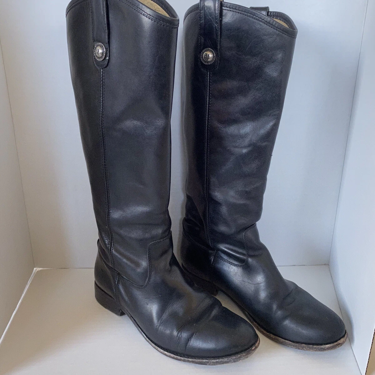 Frye melissa pull clearance on tall leather boot