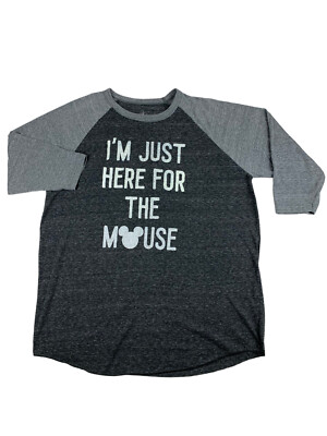 Women s Disney Parks I m Just Here For The Mouse Shirt Mickey Size 2XL