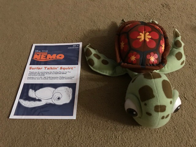 Disney Plush Finding Nemo Talking Squirt Sea Turtle Stuffed Animal Toy Nemo 12â | eBay