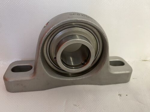 SPB100SS PILLOW BLOCK WASH DOWN Bearing 1” I.D. 2 Bolt New With No Box - Picture 1 of 4