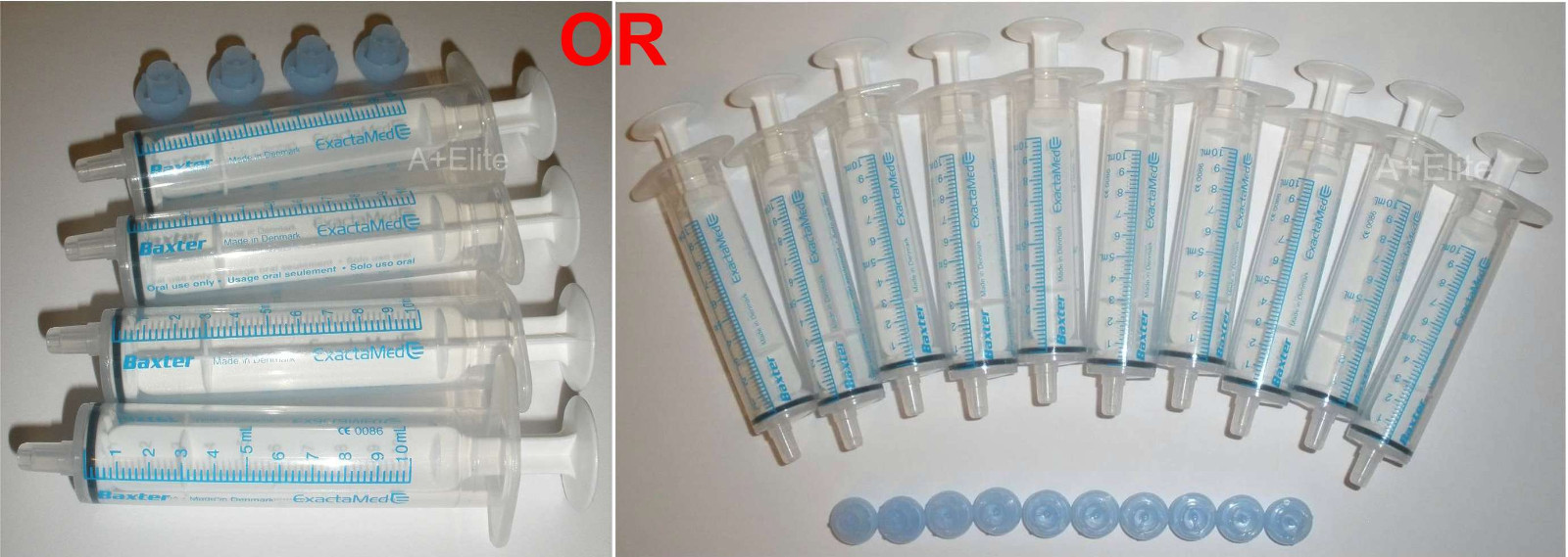 BAXTER BAXA ExactaMed Oral Medicine Dose Syringe Dispenser 10cc/10mL