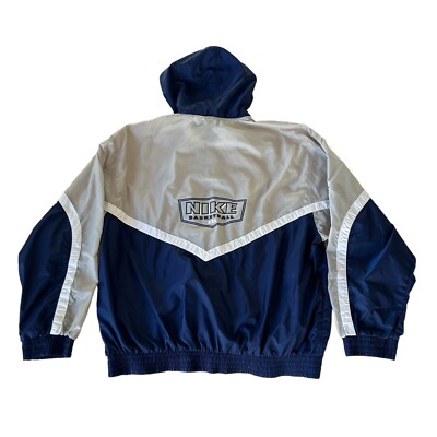 Nike Vintage 90s Jacket Mens Size L Windbreaker Hoodie Basketball