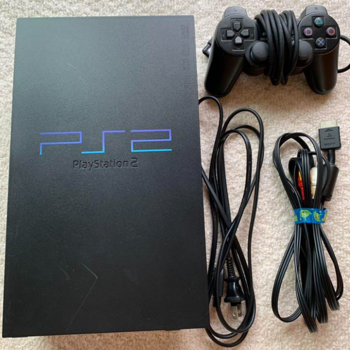 Sony PlayStation2 PS2 SCPH-35000 Black Game Console Box Japanese Disc  NTSC-J F/S