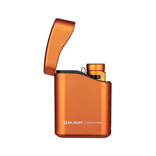 Olight Baton 4 Kit Torcia Ricaricabile con Custodia di Ricarica (Arancione)