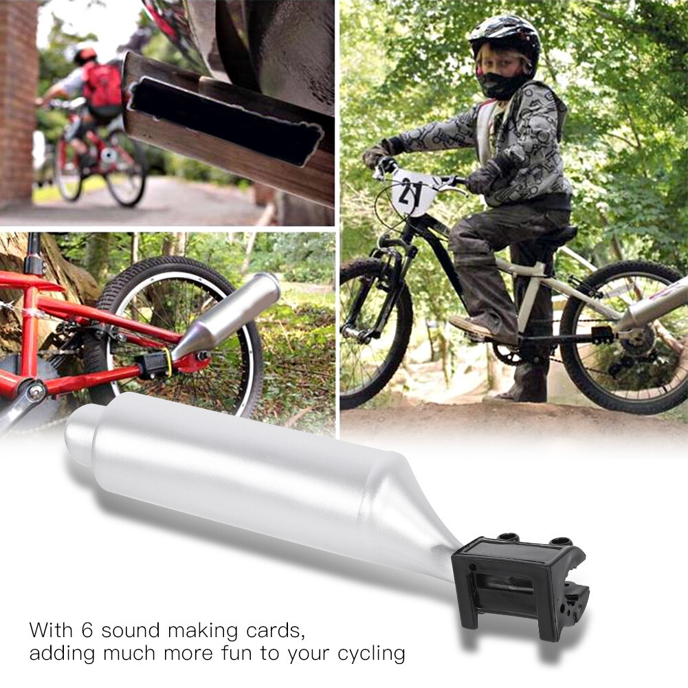 AU. Bike Pipe Exhaust System Bicycle Spoke Sound Maker Motocards Kit eBay