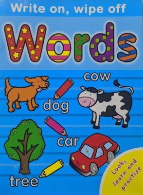Write On, Wipe Off Words *FREE P&P*