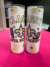 20 Oz New Orleans Football Sublimation Tumbler