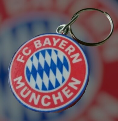 BAYERN MÜNCHEN SCHLÜSSELANHÄNGER ANHÄNGER BASTELN GESCHENKIDEE BONBONIERE