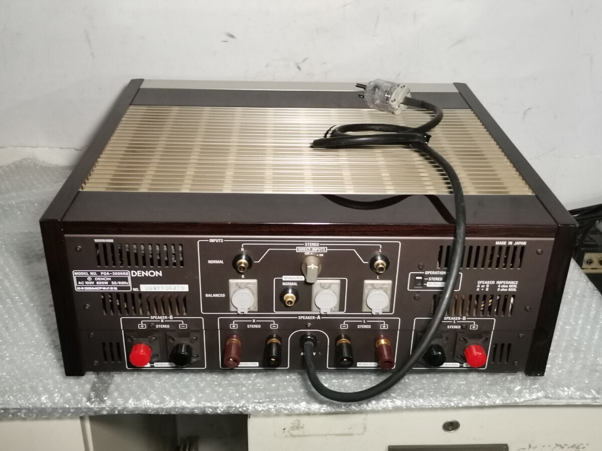 DENON POA-3000RG ステレオ パワーアンプ K6312904