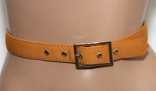 Burnt Orange Fabric Fashion Belt Size S - 36" Long