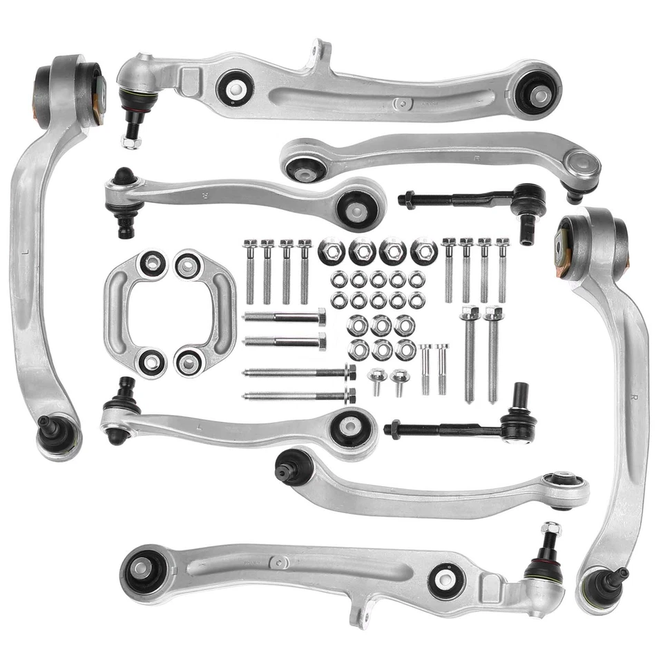 12x Upper&Lower Control Arm Ball Joint Tie Rod Kit for Audi A8 Quattro 2004-2010 - Image 2 of 4