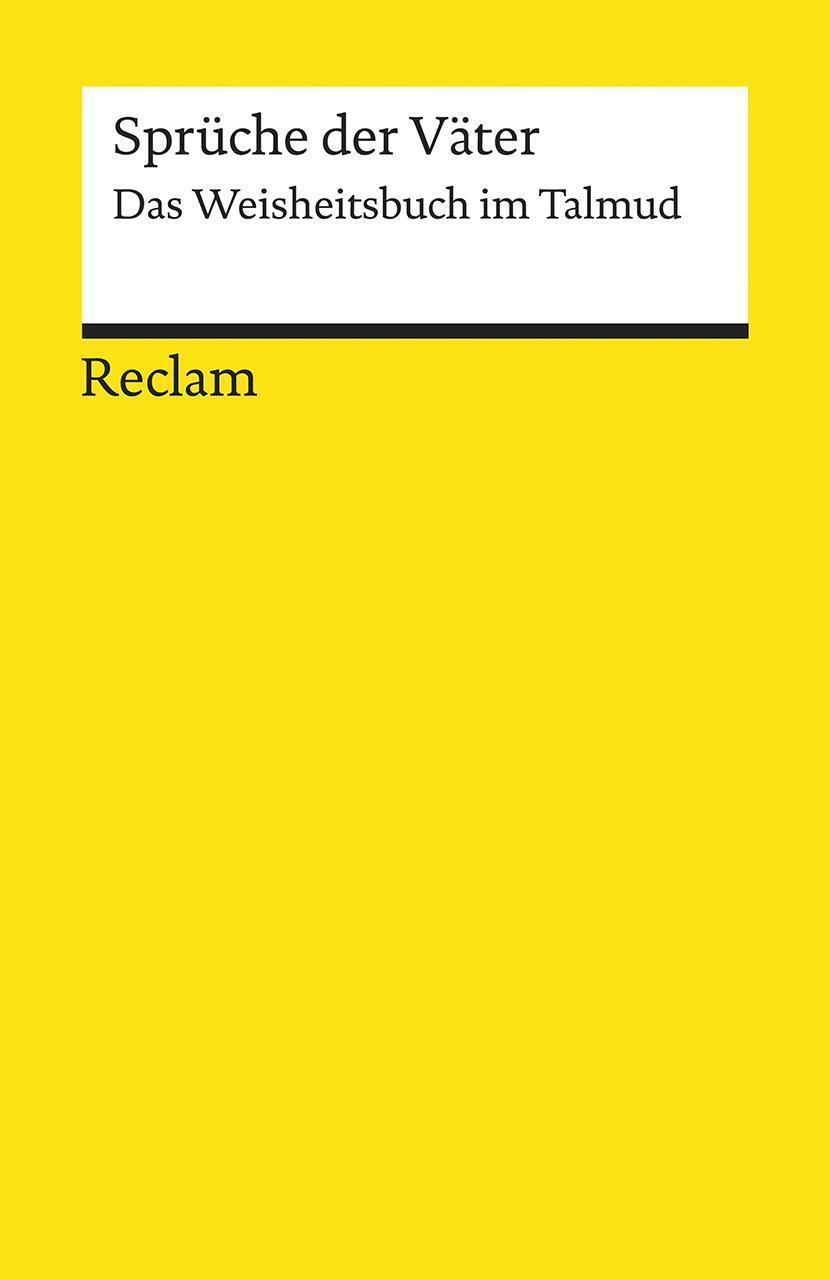 Thumbnail - Sprüche Der Väter: Das Weisheitsbuch Talmud (reclams