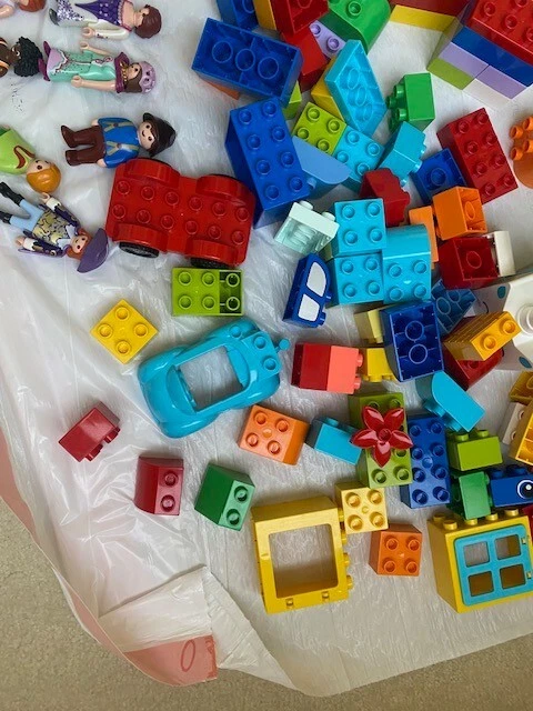 Lego Duplo Lote a Granel Figuras, Coches, Ladrillos, Piezas Especiales, Piezas - Limpio #1 Foto 4 de 4