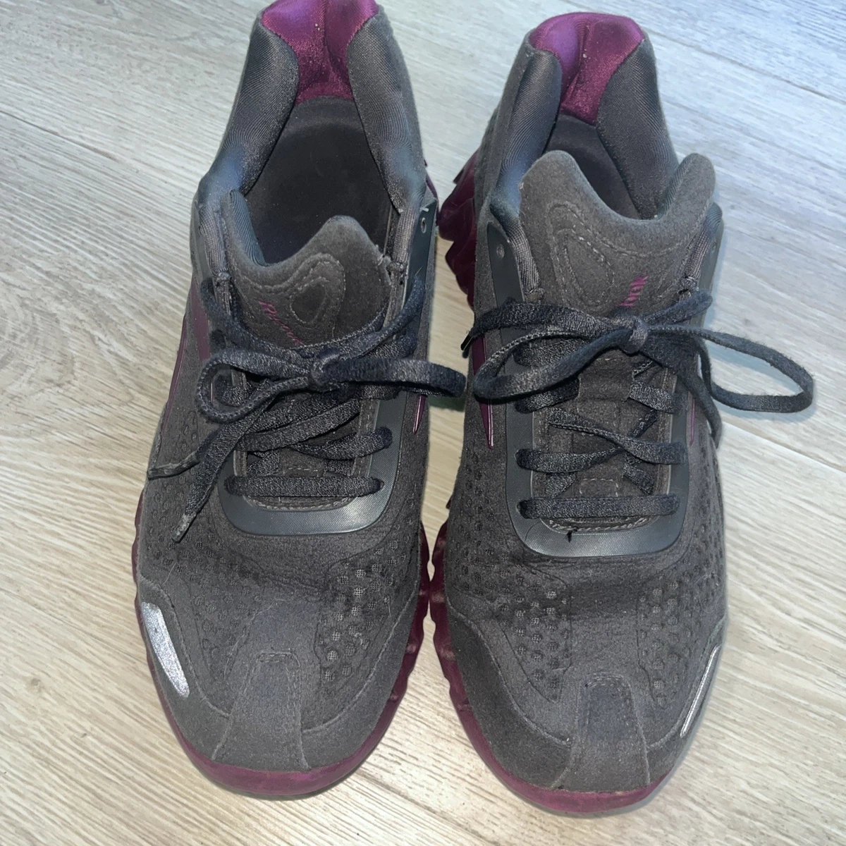 Reebok ZigTech Energy Mens Size 6.5 Gray Black Purple Running Workout Shoes Reebok ZigTech Sneakers for Men for Sale | Authenticity  main image 2