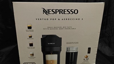 DeLonghi ENV90BAE Nespresso Vertuo Pop + & Aeroccino 3 with Frother - NEW IN BOX
