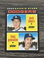 2020 Topps Heritage - Rookie Stars Tony Gonsolin, Josh Sborz #343 (RC)
