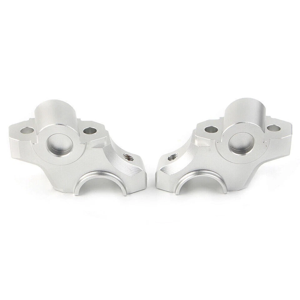 Handle Clamp Handlebar Riser Bar For YAMAHA MT FZ 09 MT09 2013-2017 2016 Silver - Image 3 of 4