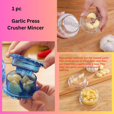 Garlic Press Crusher Mincer Squeezer Kitchen Manual Tool Mincer Press, Peeler