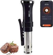 Anova Culinary Sous Vide Precision Cooker Pro, 1200 Watts, Black and Silver