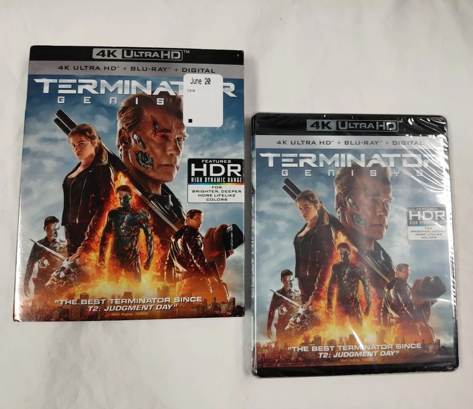Terminator Genisys (Ultra HD, 2015) 4K Blu-ray with Slipcover 3 Disc Set NEW - Image 3 of 4