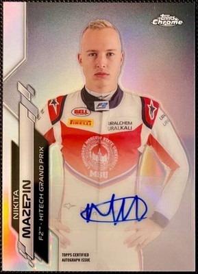 2020 Topps Chrome Formula 1 F1 Nikita Mazepin AUTO 343/346 #F1A-NM RC Rookie