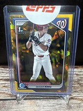 2024 Bowman Chrome Draft Sapphire Seaver King Gold Refractor /50 #BDC-62 (RC)