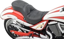 Drag Specialties 0810-1577 Low Profile Touring Seat with Backrest Option Pillow