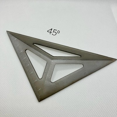 Triangular ruler 45° three-dimensional architect drafting smoke scale printing
