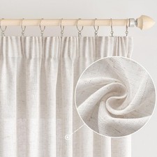 Curtains curtains linen curtain with curling ribbon voile curtain linen effect mod...